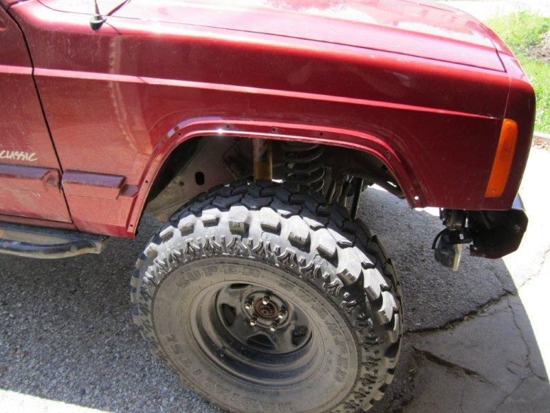 How to trim front fender on xj jeep